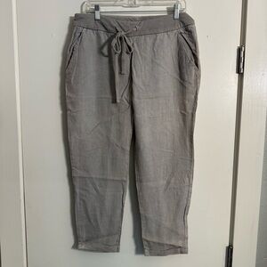 Lucky Brand 🍀 Linen Drawstring Pants (M)